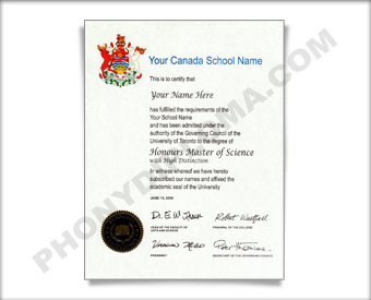 Fake Diploma from Canadian University Canadian D